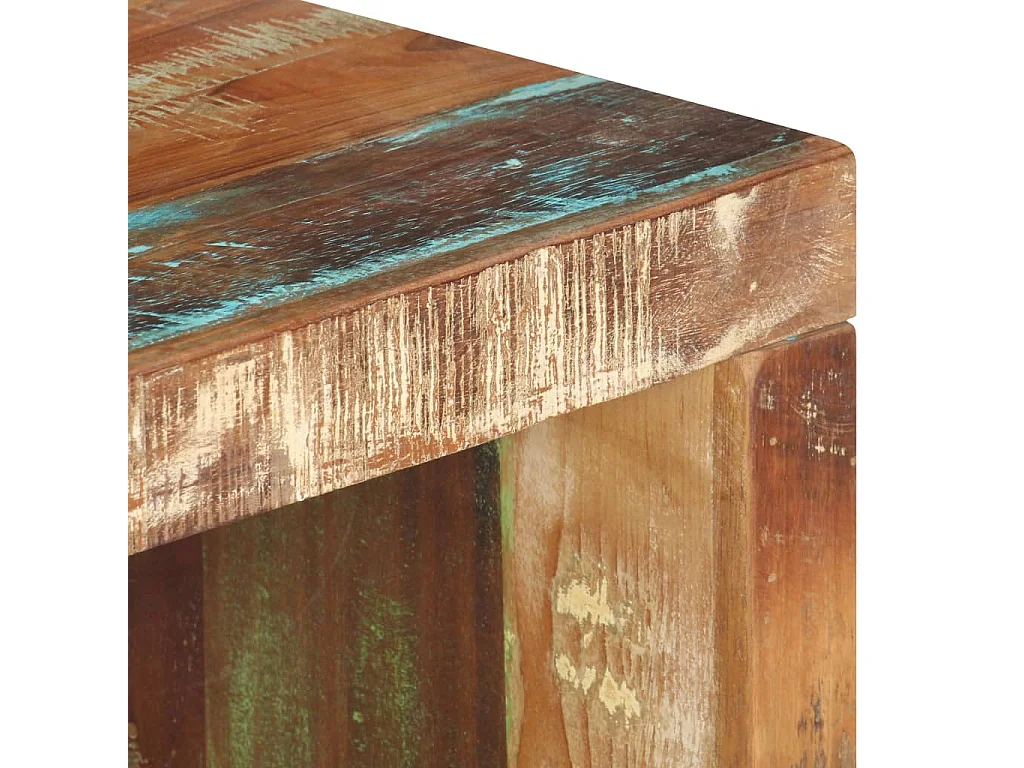 2-tlg. Couchtisch-Set Recyceltes Massivholz