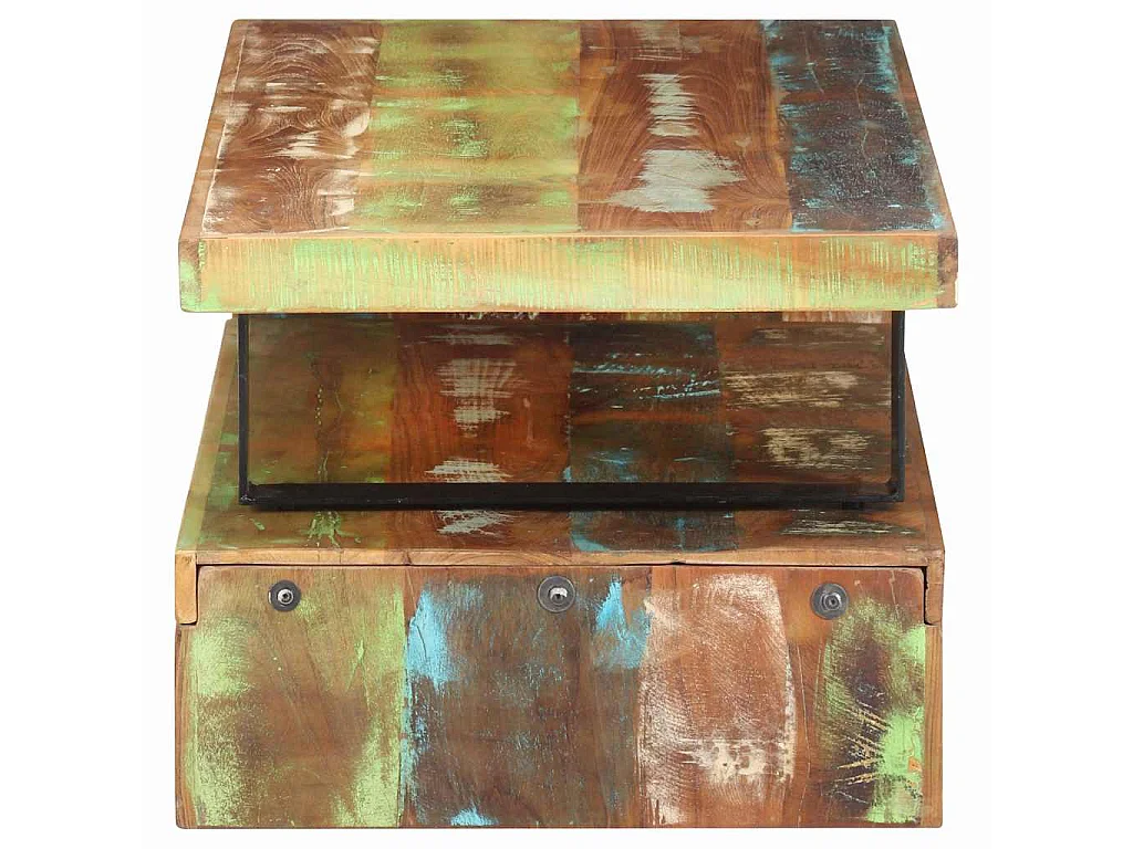 Ensemble de table basse 2 pcs Bois de récupération massif