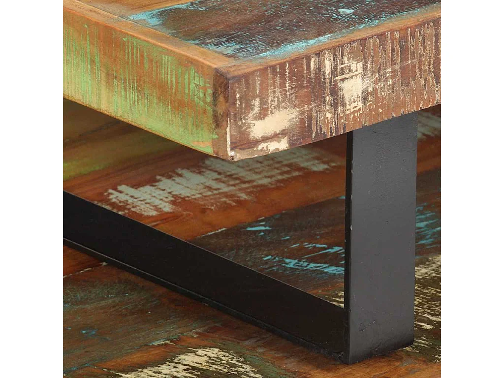 Ensemble de table basse 2 pcs Bois de récupération massif