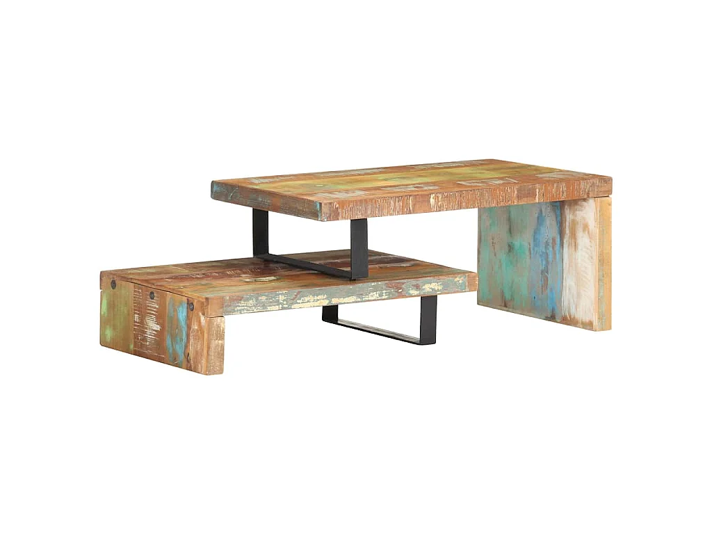 Ensemble de table basse 2 pcs Bois de récupération massif