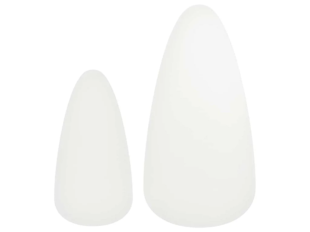 Ensemble de tables basses 2 pcs Bois de pin massif Blanc