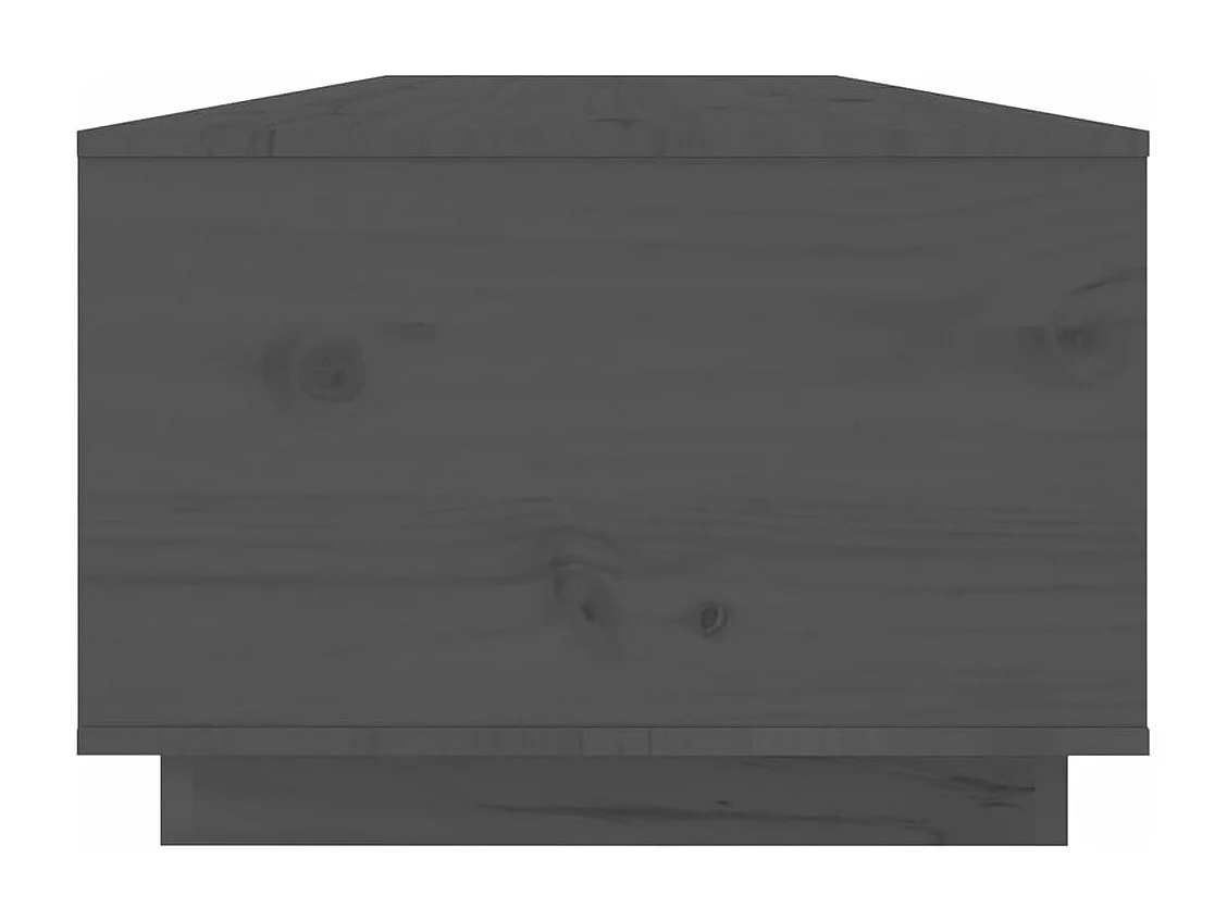 Table basse Gris 100x50x35 cm Bois massif de pin