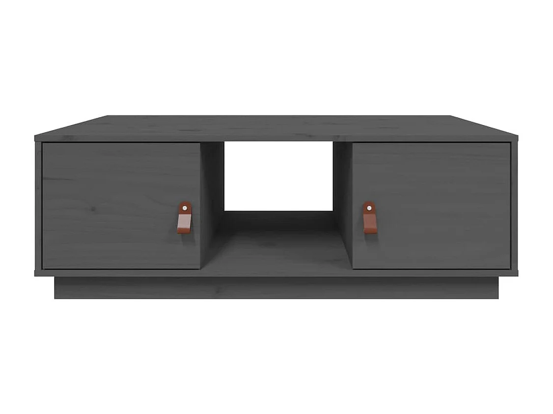 Couchtisch Grau 100x50x35 cm Massivholz Kiefer