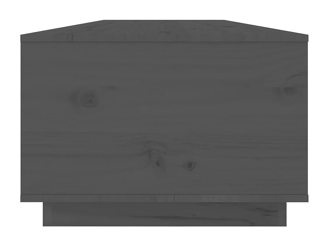 Couchtisch Grau 100x50x35 cm Massivholz Kiefer