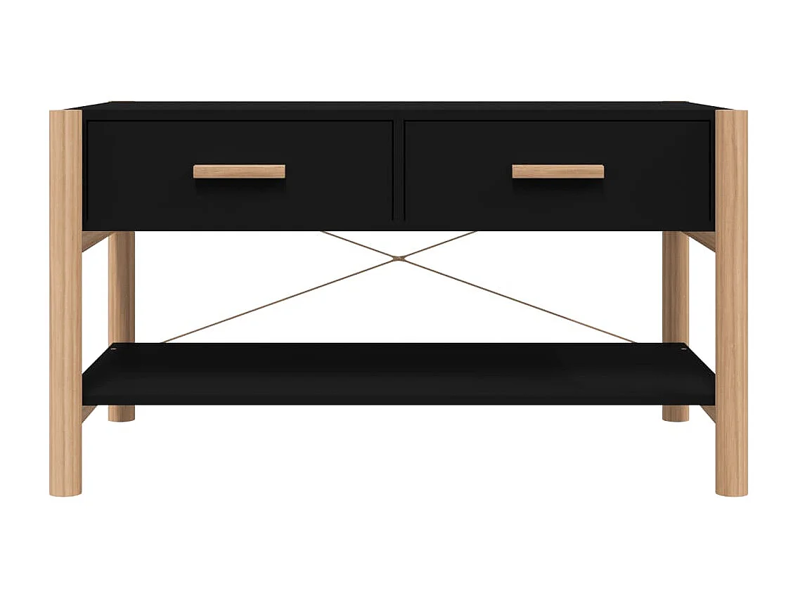 Couchtisch Schwarz 82x48x45 cm Holzwerkstoff