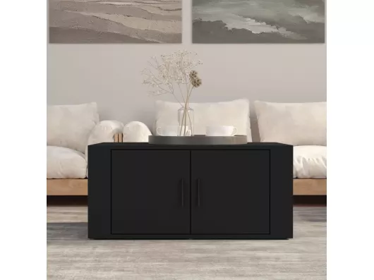 Kauf Unique Couchtisch Schwarz 80x50x36 cm Holzwerkstoff