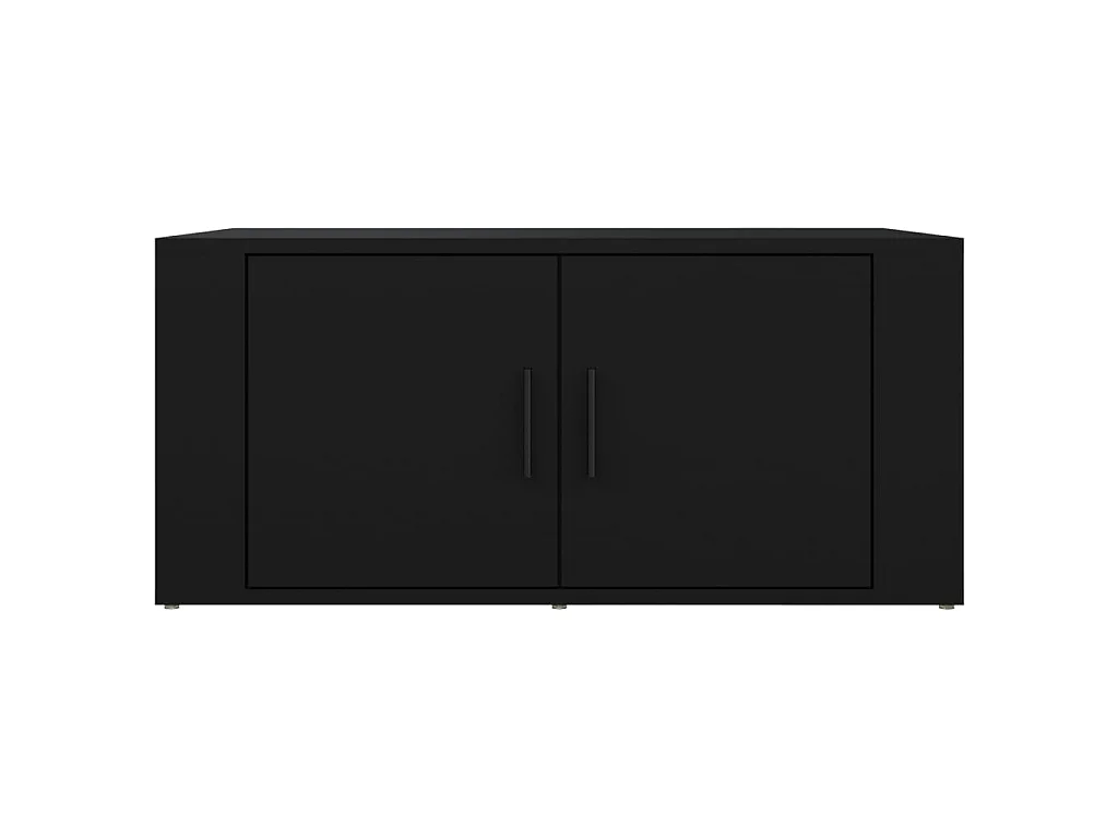 Table basse Noir 80x50x36 cm Bois d'ingénierie