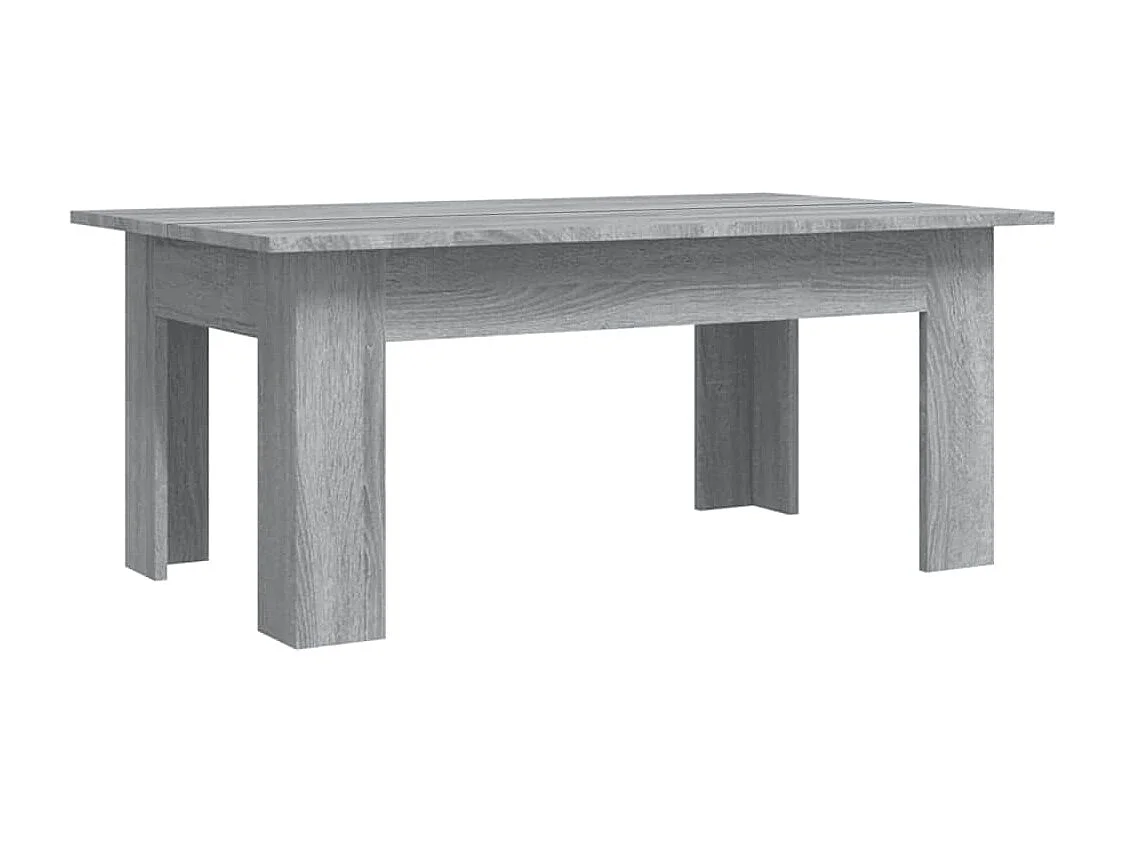Table basse Sonoma gris 100x60x42 cm Bois d'ingénierie