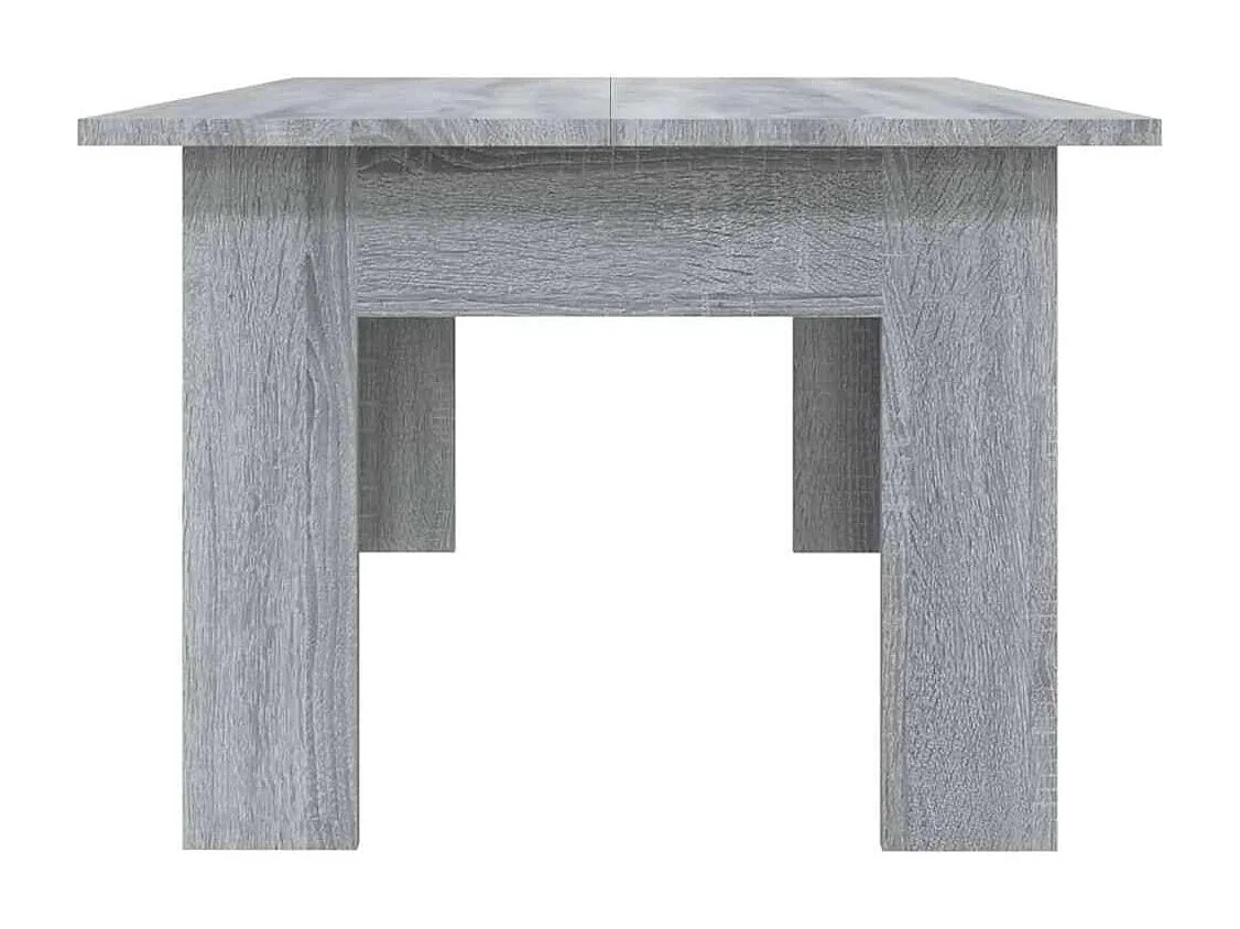 Table basse Sonoma gris 100x60x42 cm Bois d'ingénierie
