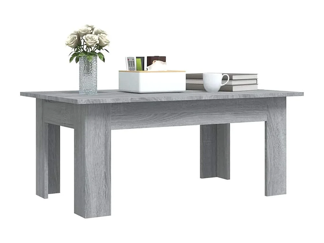 Table basse Sonoma gris 100x60x42 cm Bois d'ingénierie