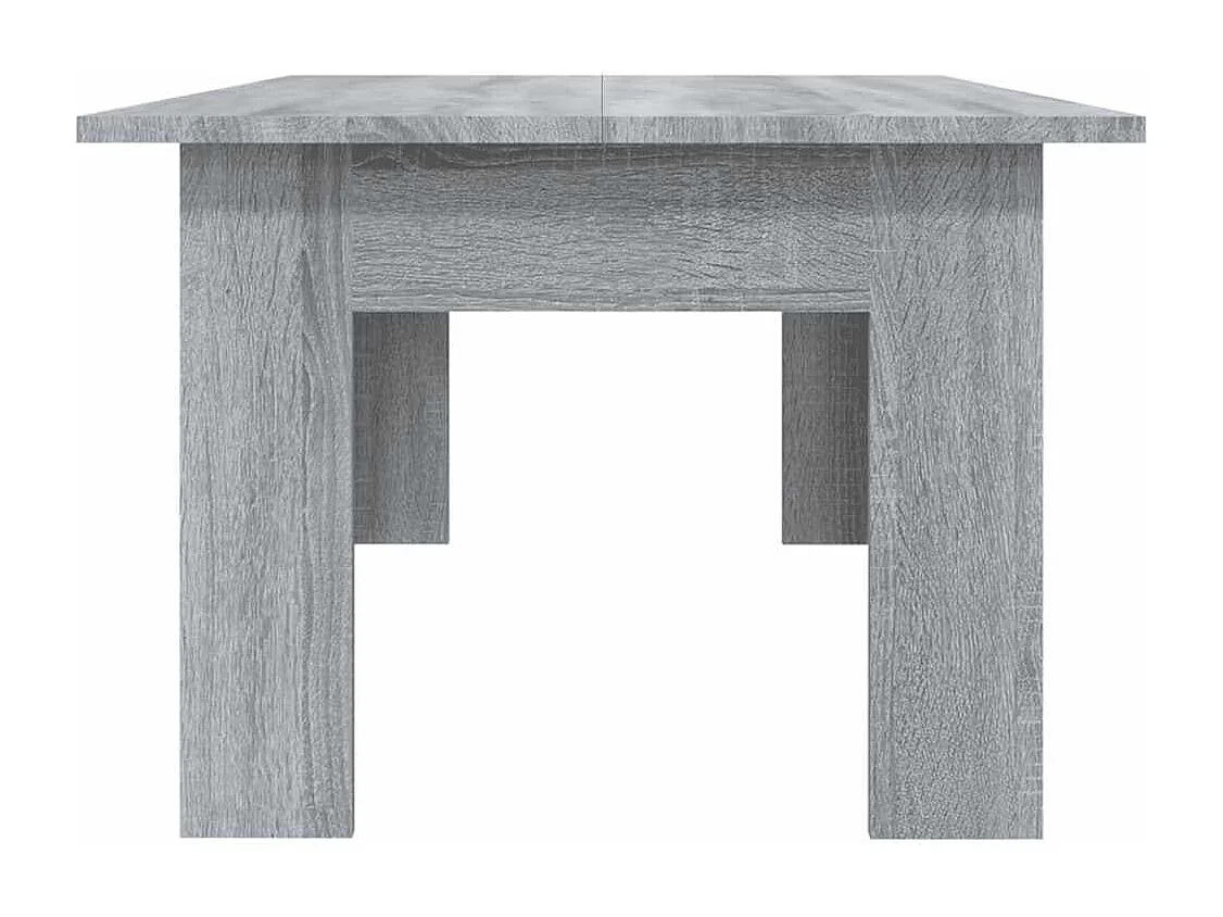 Table basse Sonoma gris 100x60x42 cm Bois d'ingénierie