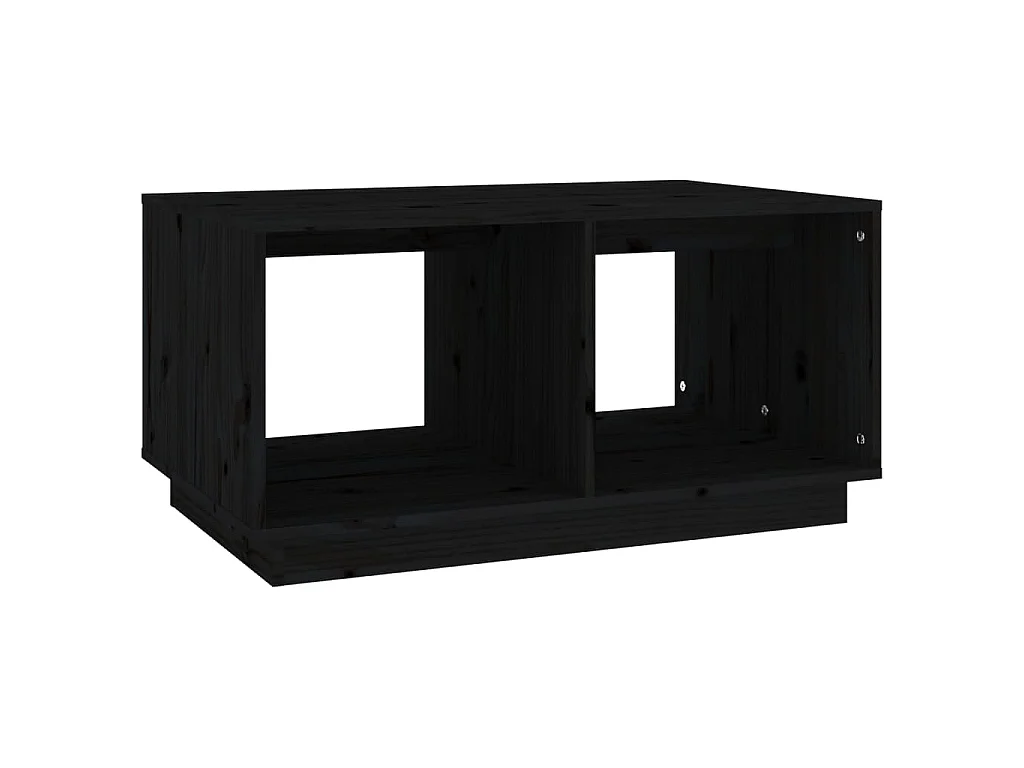 Salontafel 80x50x40 cm massief grenenhout zwart