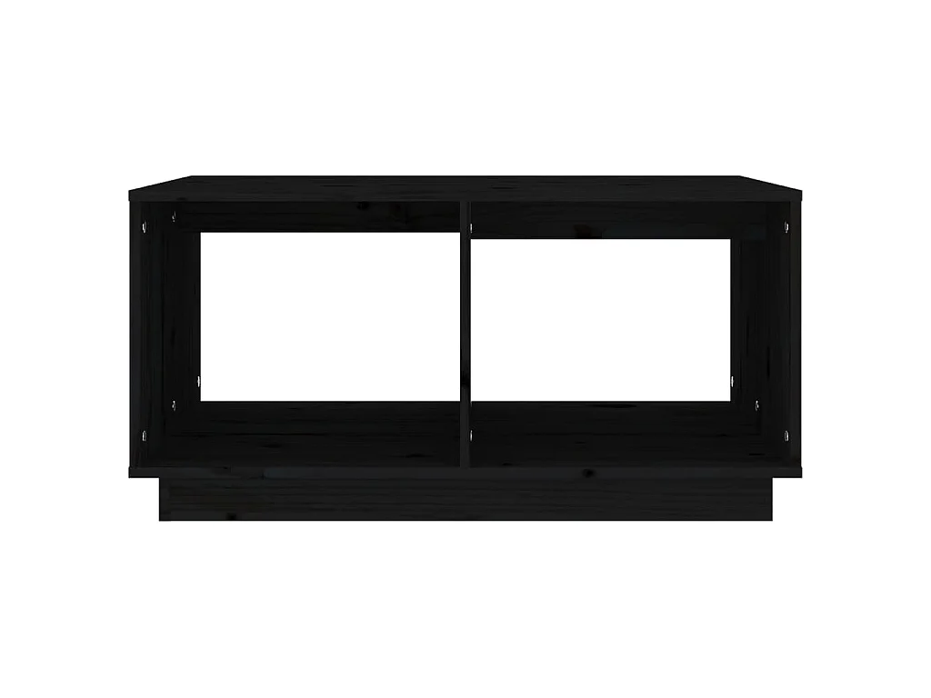 Salontafel 80x50x40 cm massief grenenhout zwart