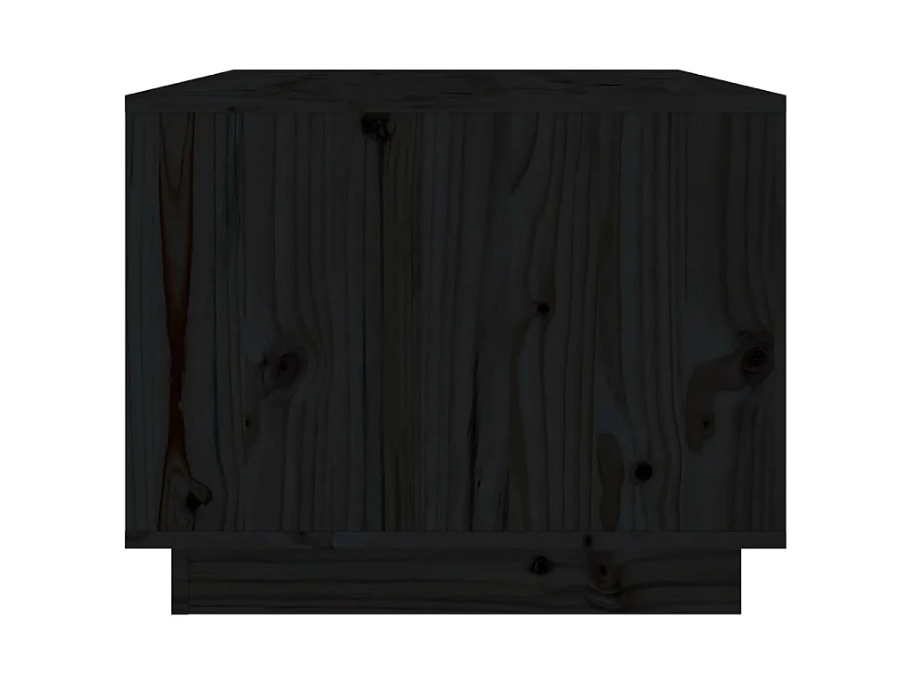 Salontafel 80x50x40 cm massief grenenhout zwart