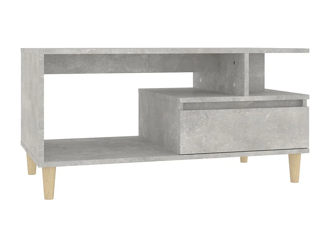 Salontafel 90x49x45 cm bewerkt hout betongrijs