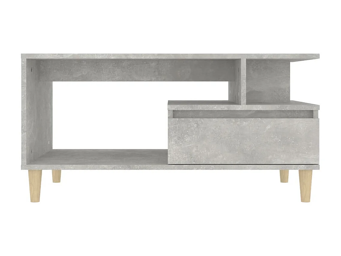 Salontafel 90x49x45 cm bewerkt hout betongrijs