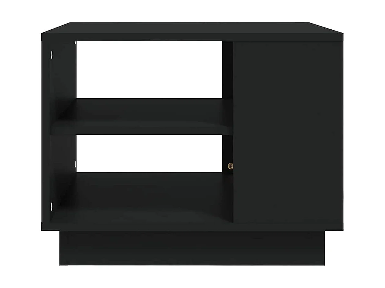 Table basse noir 55x55x43 cm bois d'ingénierie