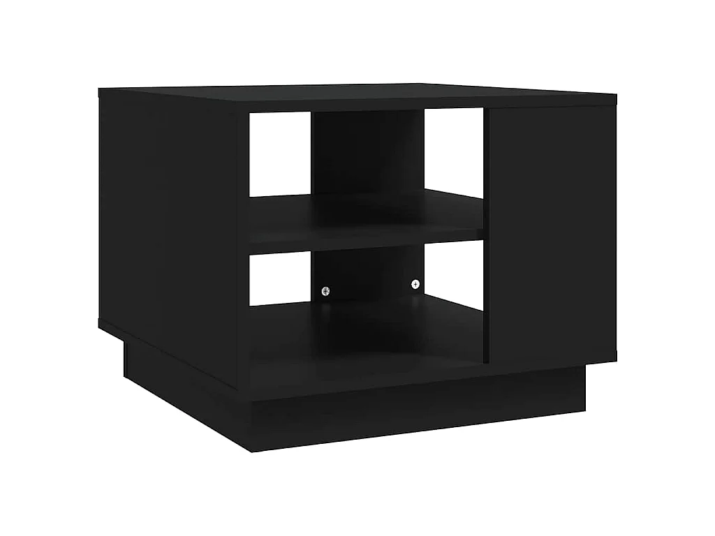 Table basse noir 55x55x43 cm bois d'ingénierie