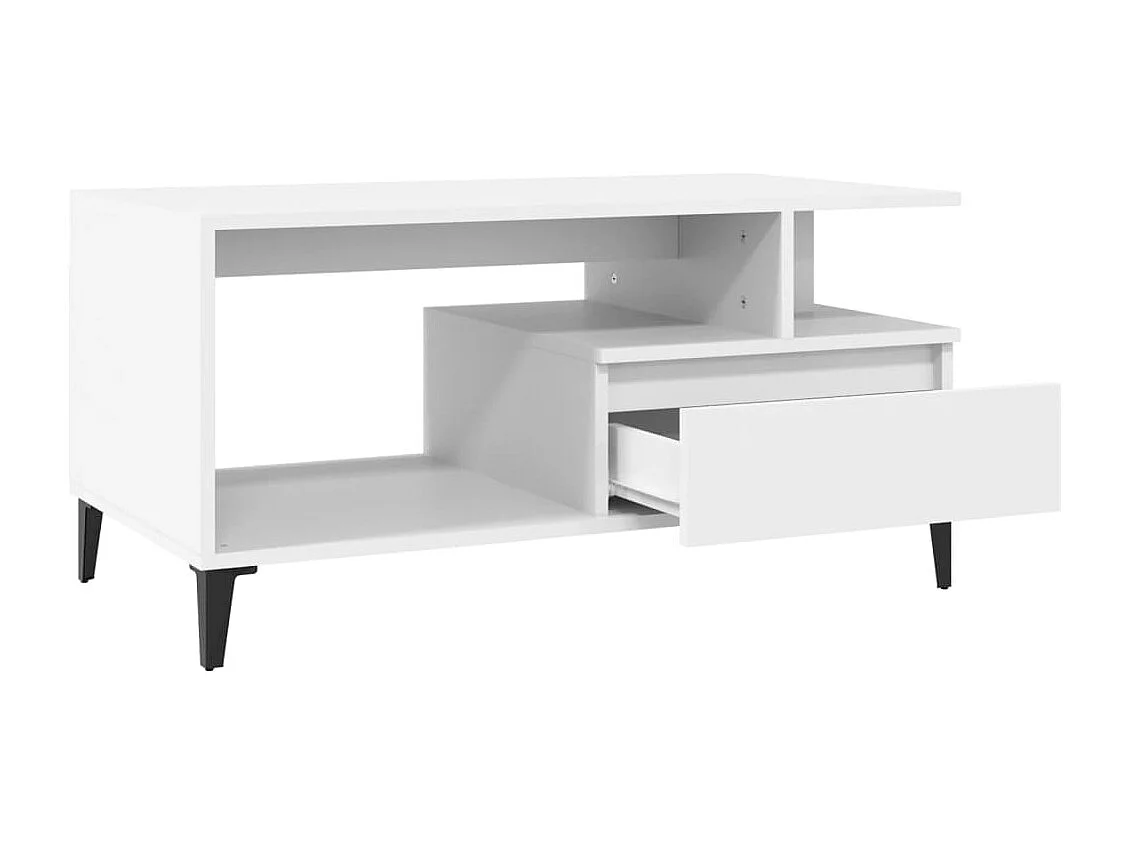Mesa de centro 90x49x45 cm derivados de madeira branco