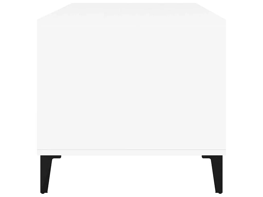 Salontafel 90x49x45 cm bewerkt hout wit