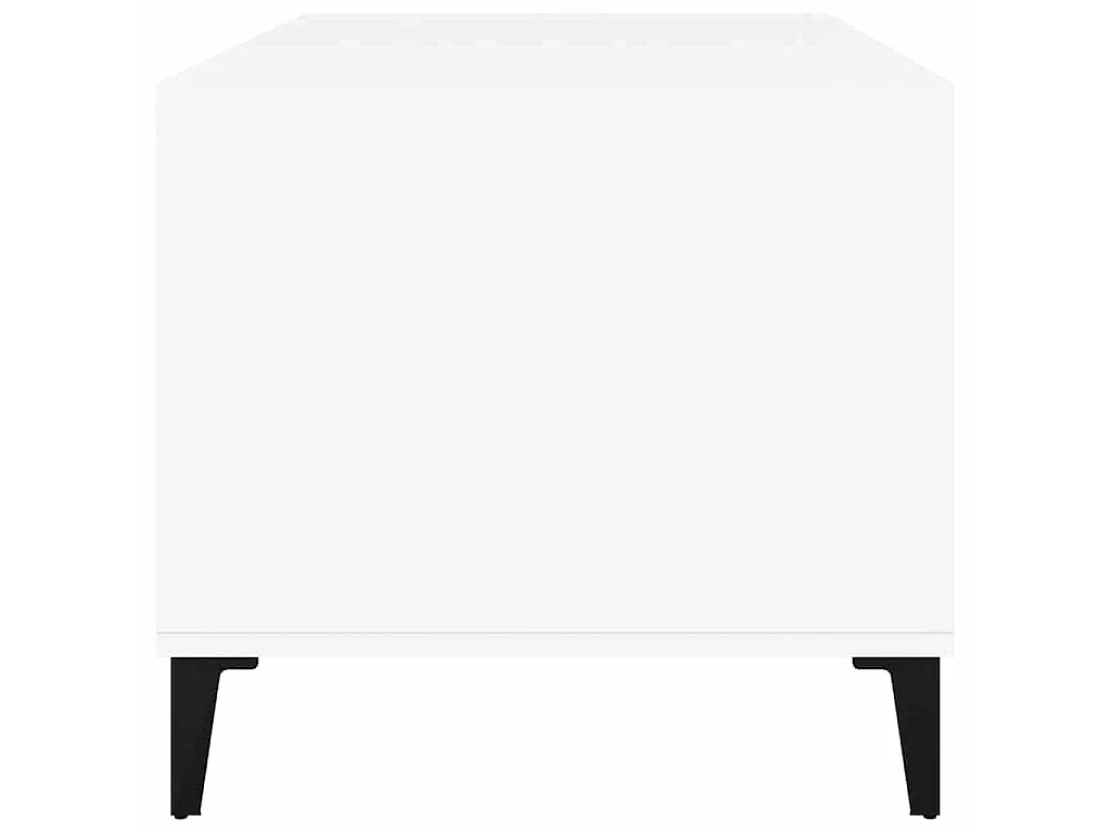Tavolino da Salotto Bianco 90x49x45 cm in Legno Multistrato