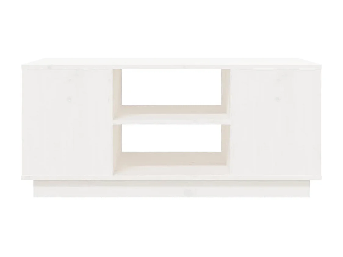 Mesa de centro 90x49x40,5 cm madeira de pinho maciça branco