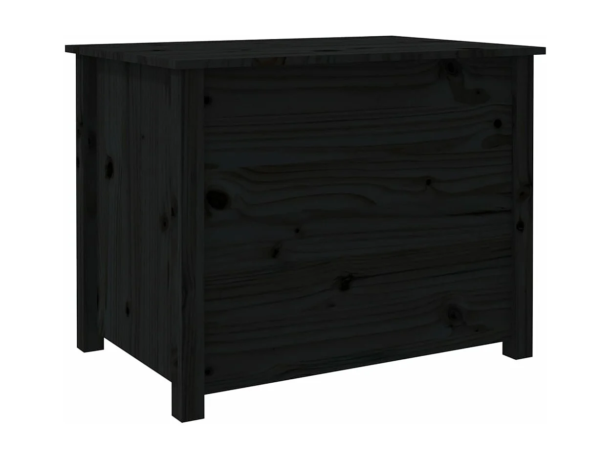 Mesa de centro 71x49x55 cm pinho maciço preto