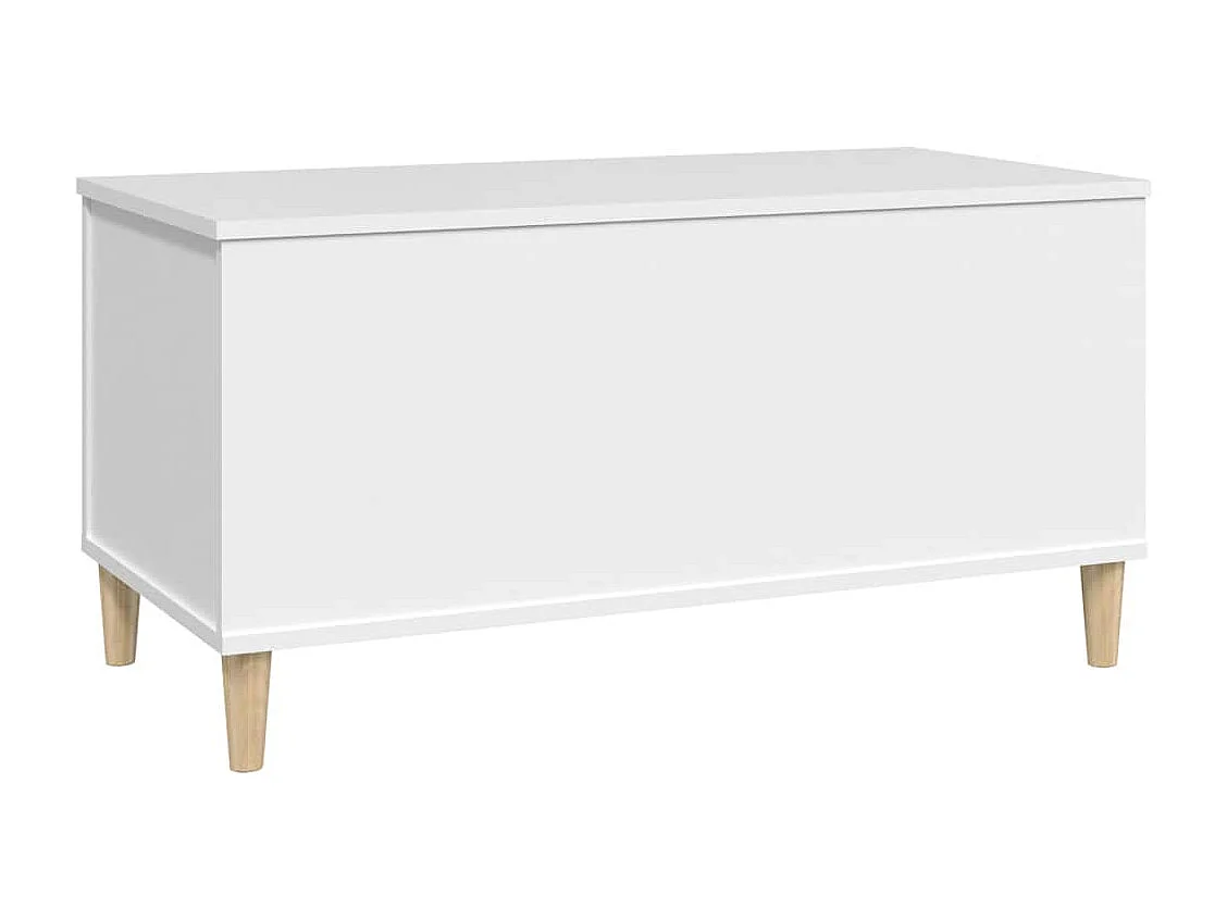 Table basse Blanc 90x44,5x45 cm Bois d'ingénierie