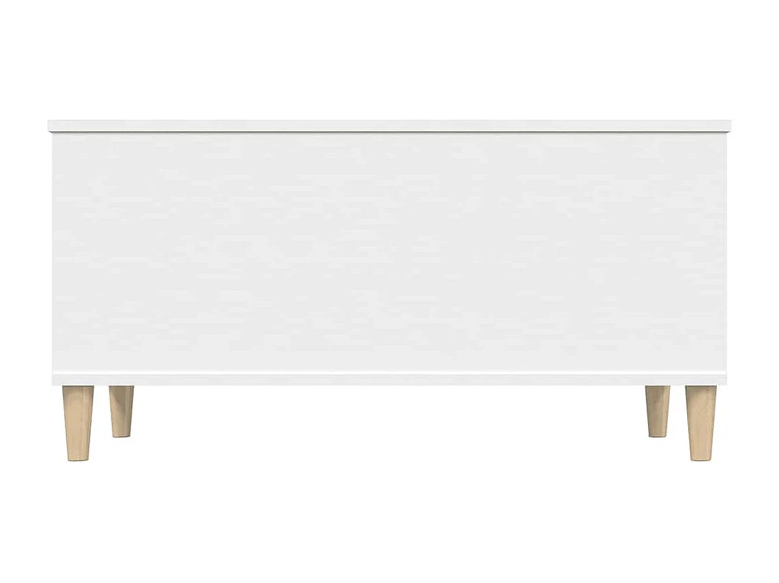 Table basse Blanc 90x44,5x45 cm Bois d'ingénierie