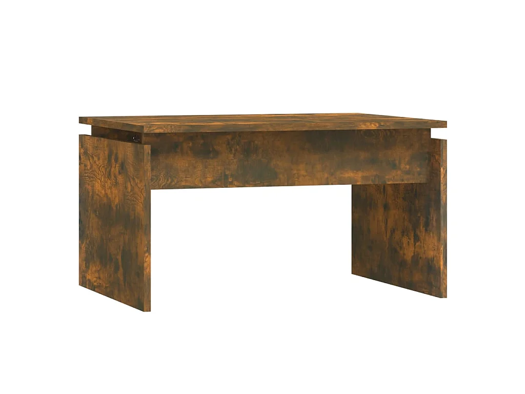 Table basse Chêne fumé 68x50x38 cm Bois d'ingénierie