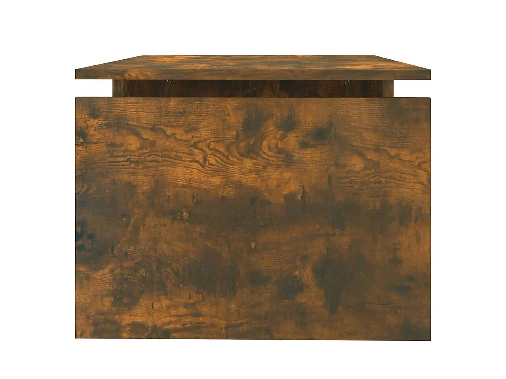 Table basse Chêne fumé 68x50x38 cm Bois d'ingénierie