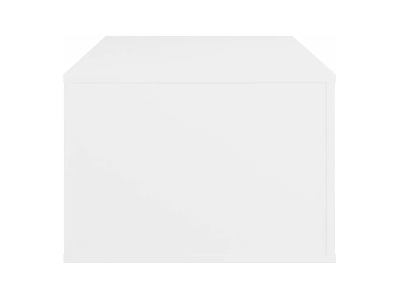 Table basse Blanc 100x50,5x35 cm Bois d'ingénierie