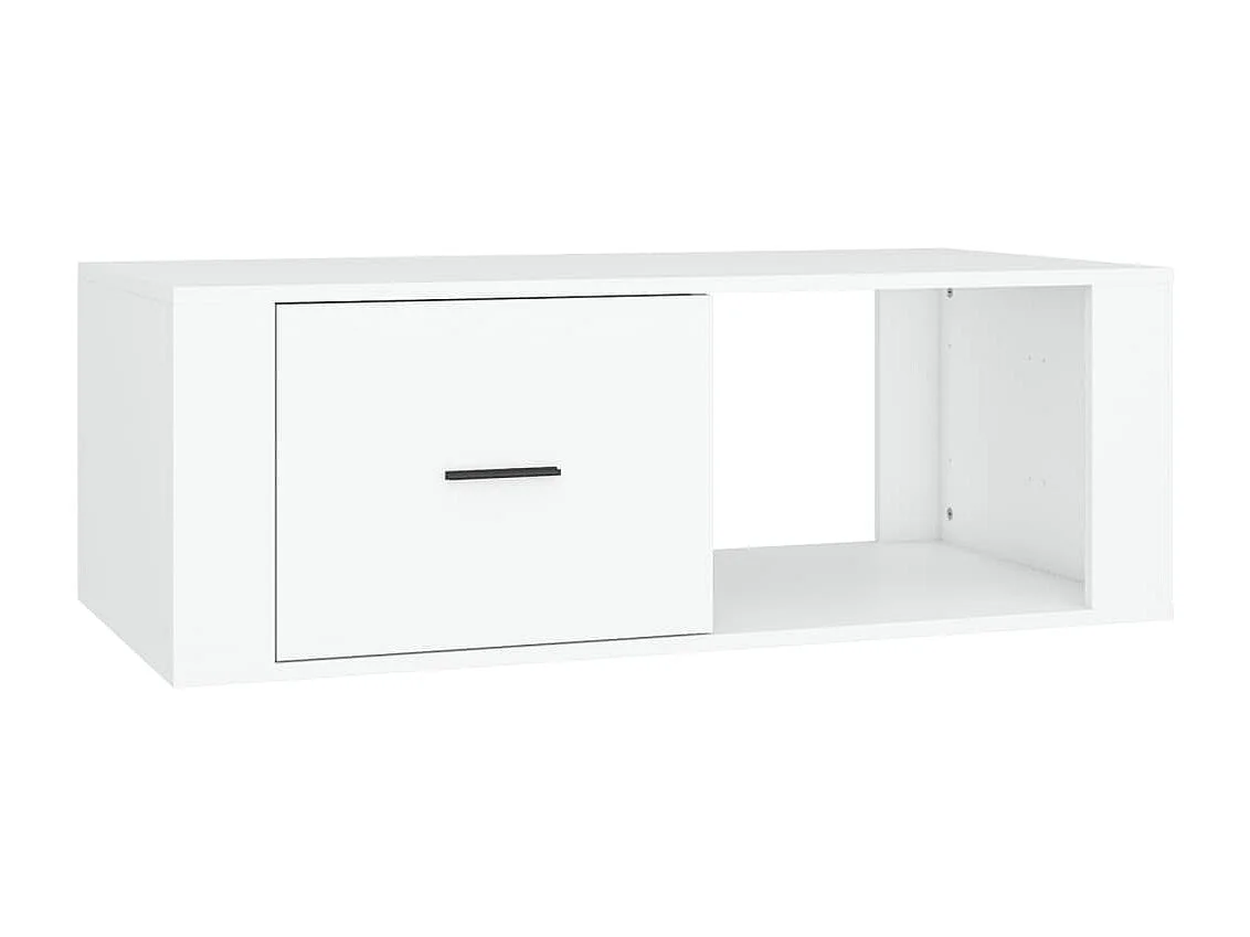 Couchtisch Weiß 100x50,5x35 cm Holzwerkstoff