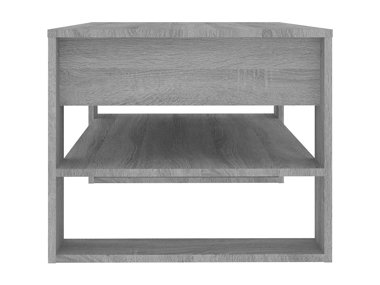 Tavolino da Salotto Grigio Sonoma 102x55x45cm Legno Multistrato