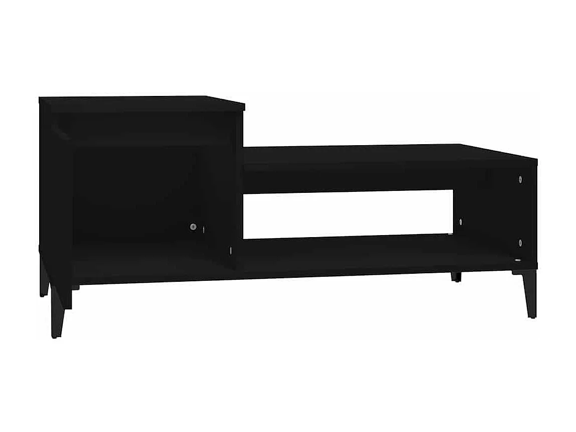 Table basse Noir 100x50x45 cm Bois d'ingénierie