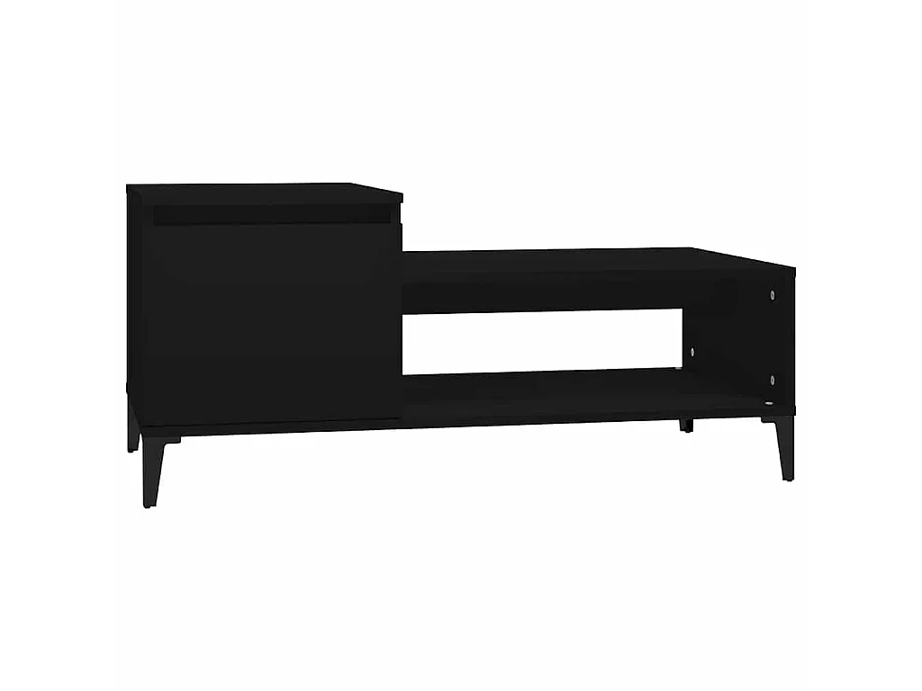 Table basse Noir 100x50x45 cm Bois d'ingénierie