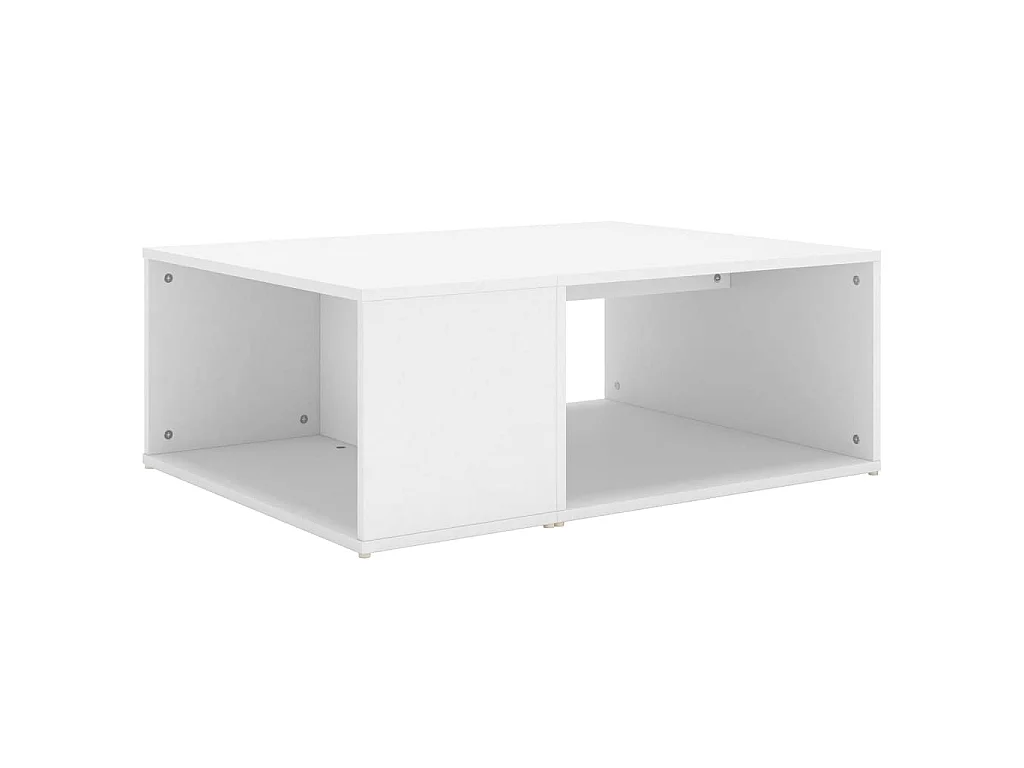 Tavolino da Salotto Bianco 90x67x33 cm in Legno Multistrato