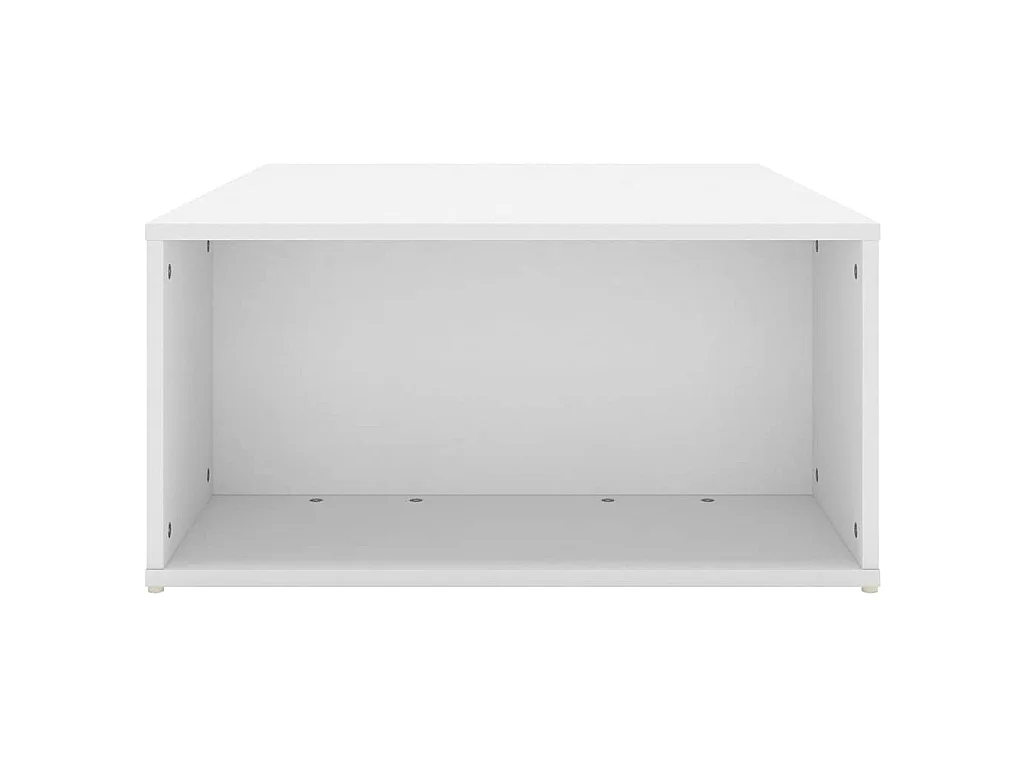 Tavolino da Salotto Bianco 90x67x33 cm in Legno Multistrato