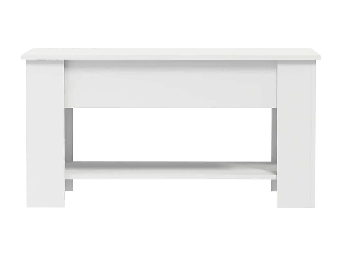 Couchtisch Weiß 101x49x52 cm Holzwerkstoff