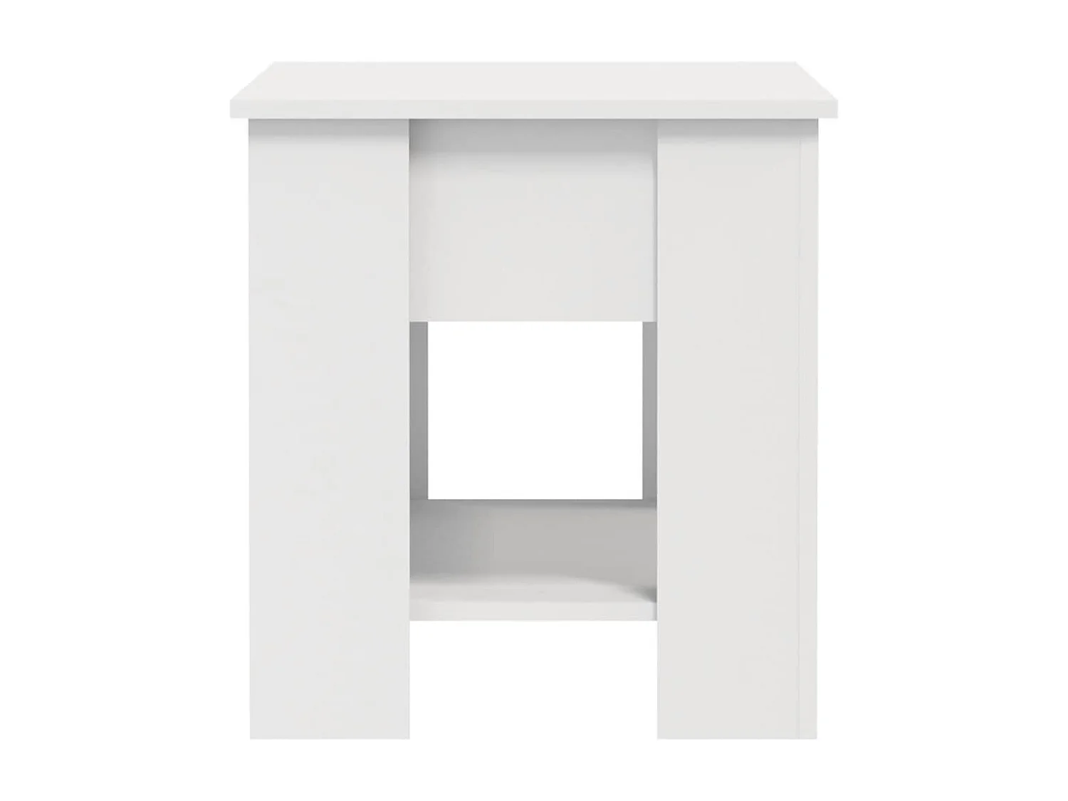 Table basse blanc 101x49x52 cm bois d'ingénierie