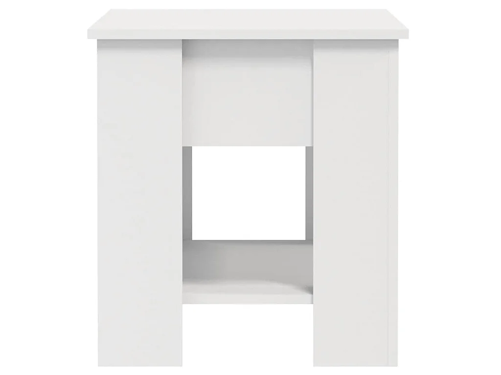Salontafel 101x49x52 cm bewerkt hout wit