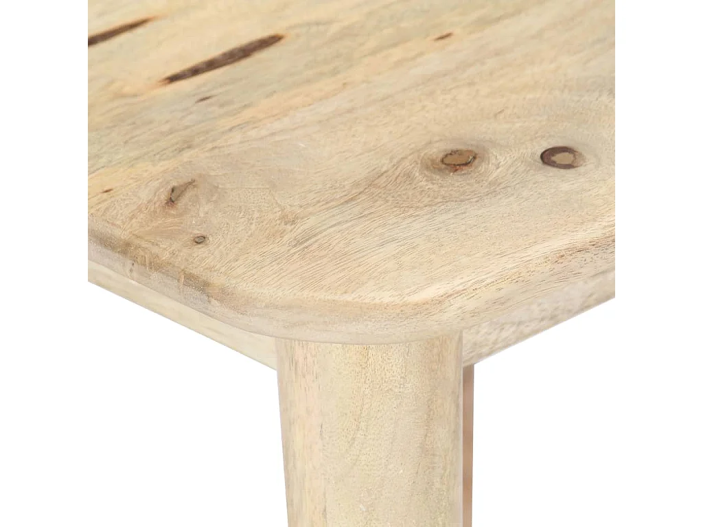 Couchtisch 45×45×40 cm Mango Massivholz