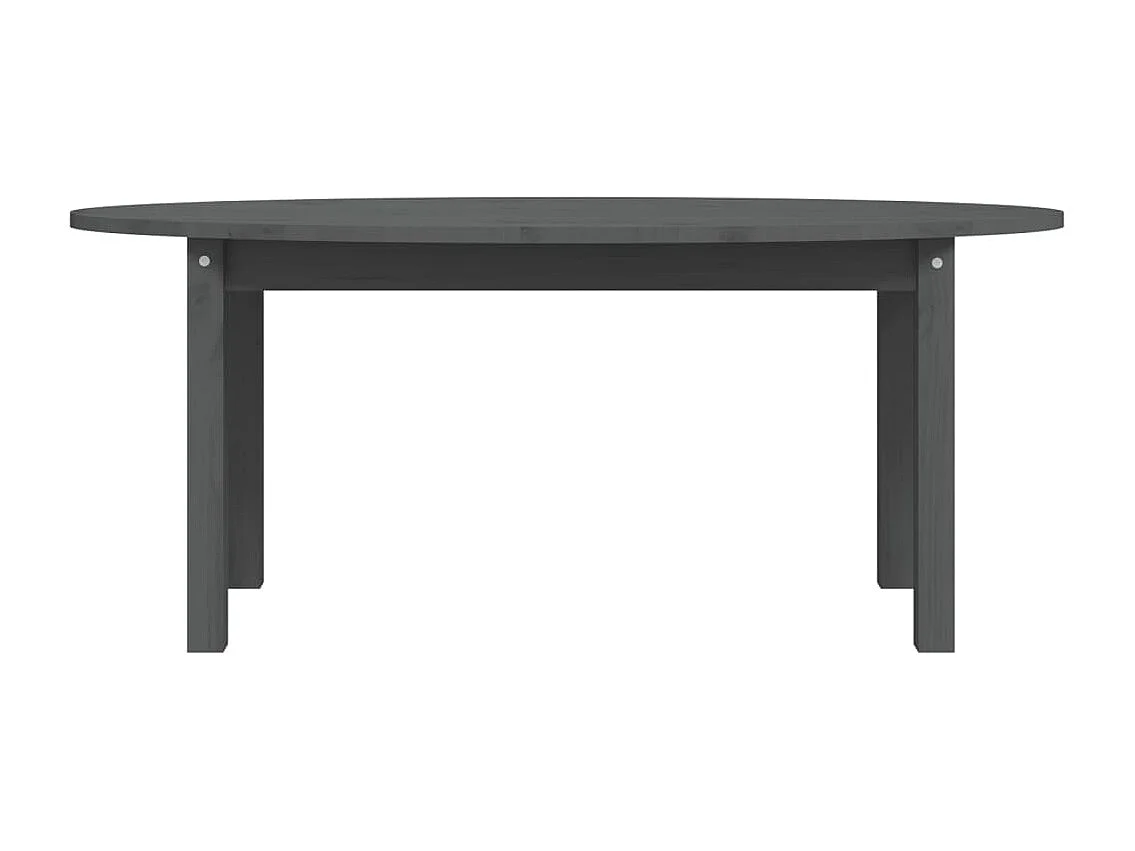 Salontafel 110x55x45 cm massief grenenhout grijs