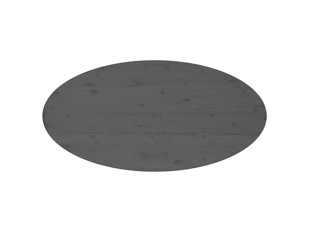Tavolino da Salotto Grigio 110x55x45 cm Legno Massello di Pino