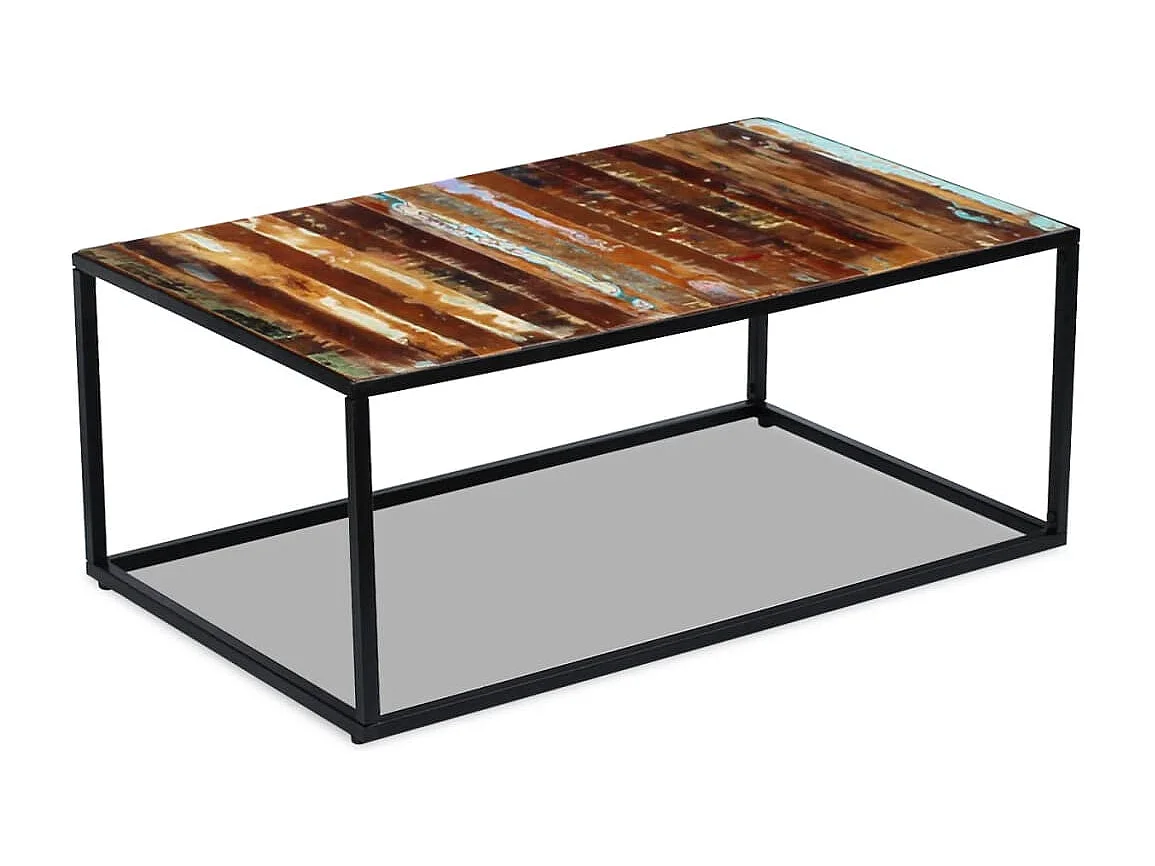 Table basse Bois de récupération massif 100x60x40 cm