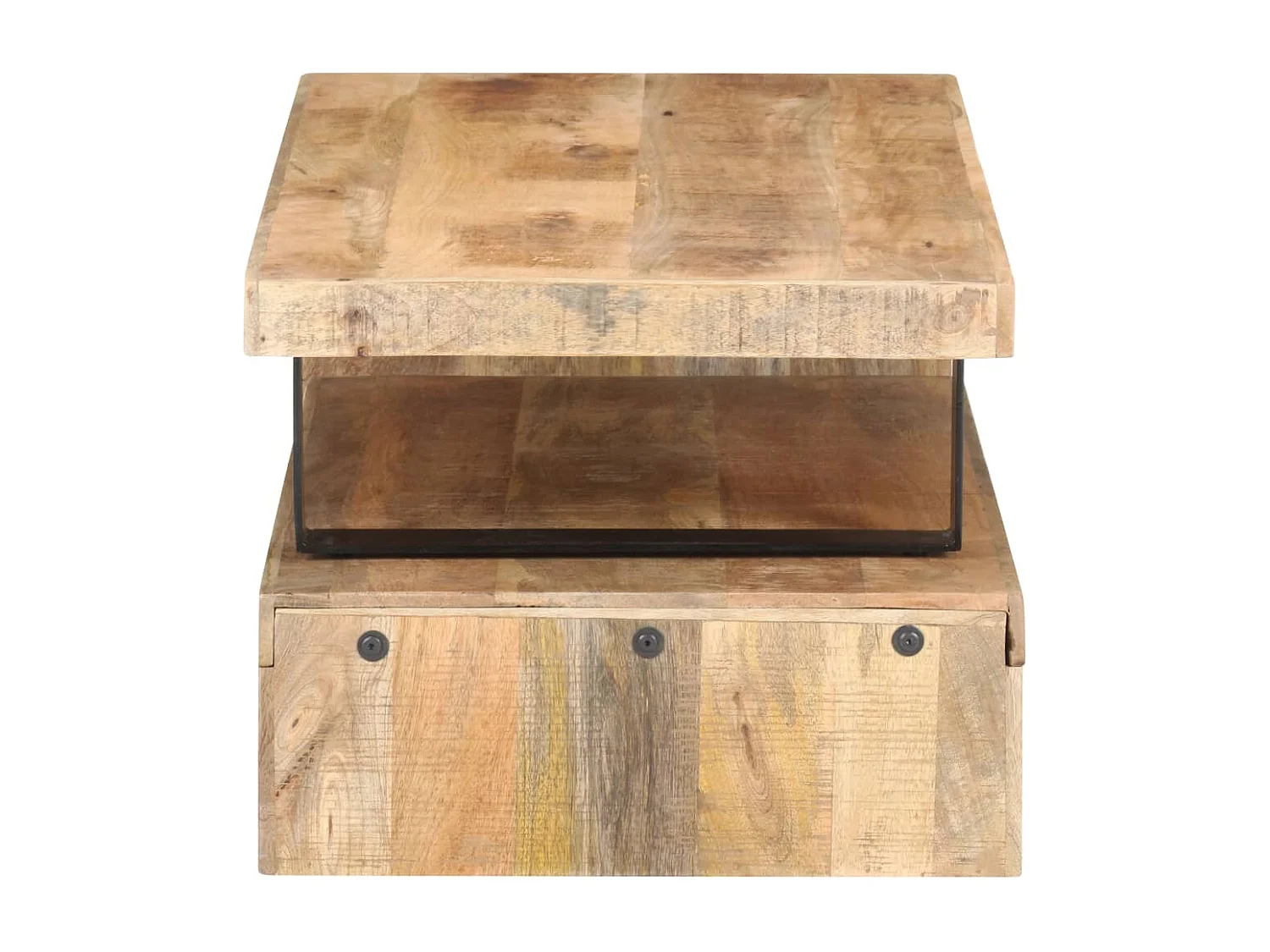 Ensemble de table basse 2 pcs Bois de manguier massif