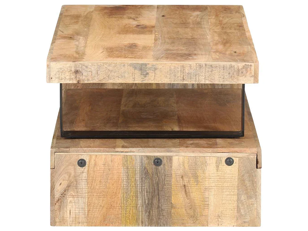 Ensemble de table basse 2 pcs Bois de manguier massif
