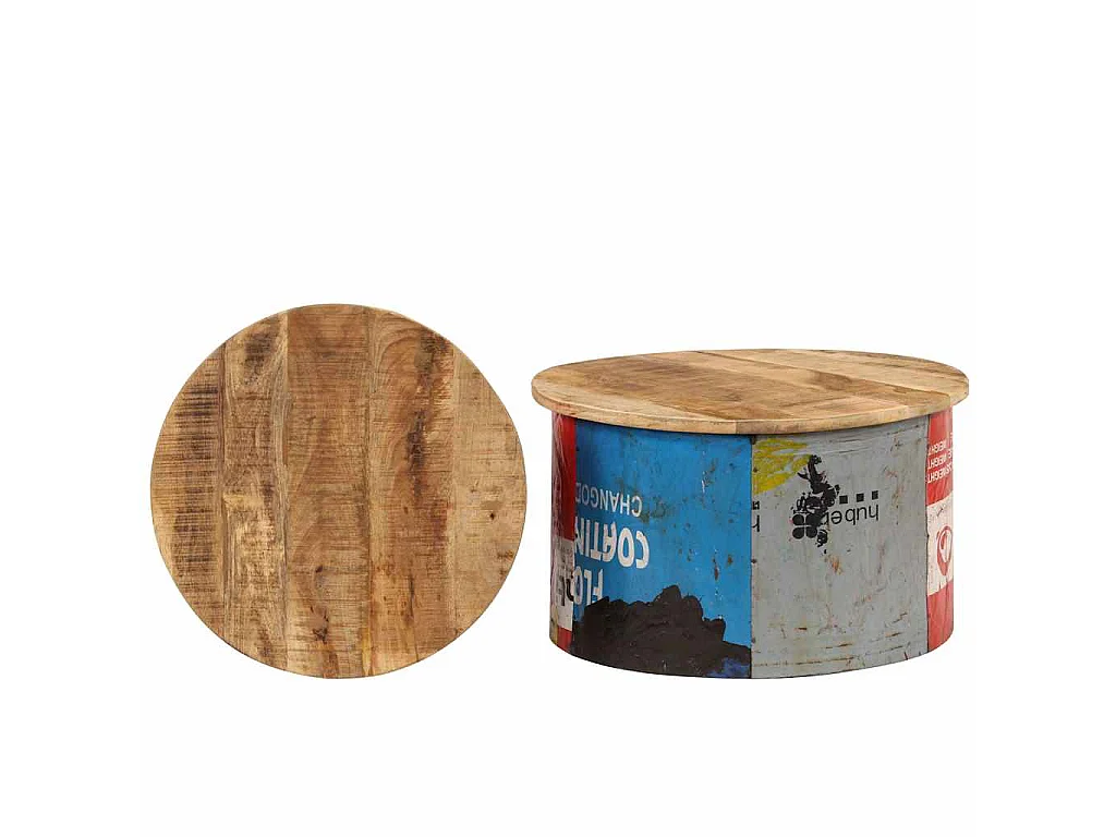 Tables basses 2 pcs Bois solide de manguier