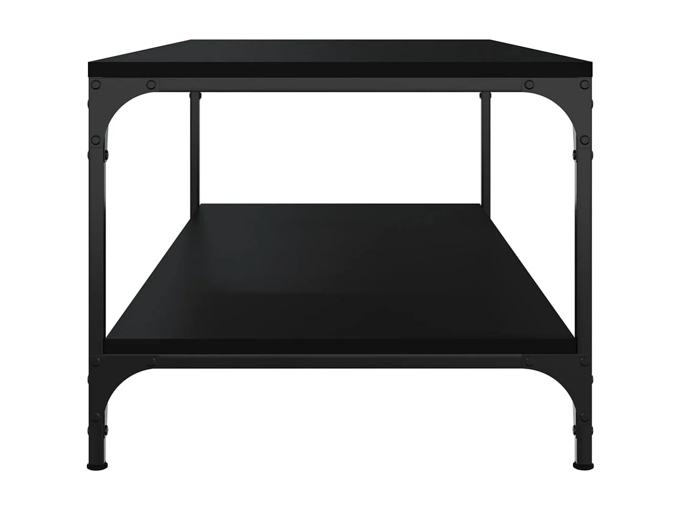 Salontafel 100x50x40 cm bewerkt hout zwart eikenkleurig