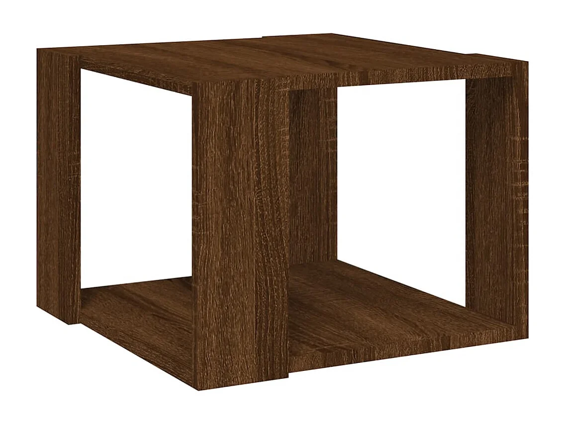 Table basse Chêne marron 40x40x30 cm Bois d'ingénierie